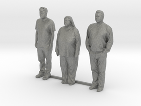 O Scale people standing 8 in Gray PA12