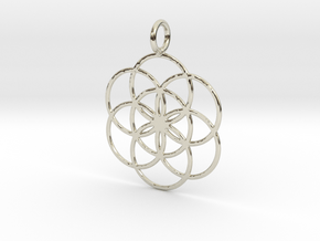 Seed of Life 33mm in 14k White Gold