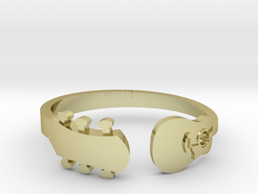 Guitar Ring (Size 9 - contact for custom sizing) in 18k Gold Plated Brass