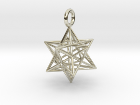 Stellated Dodecahedron - 2 sizes - 23mm & 31mm in 14k White Gold: Small