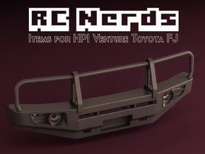 RCN192 ARB style bumper for HPI Venture FJ in Black Natural Versatile Plastic