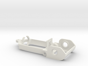 D16 old motor holder "back to '60" 1/24 chassis in White Natural Versatile Plastic