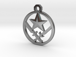 CS:GO - Terrorist Pendant in Polished Silver