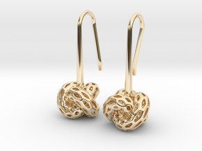 D-STRUCTURA Earrings. Stylized Chic in 14K Yellow Gold: Small