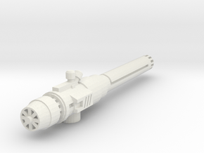 Heavy Phased Energy cannon Rt in White Natural Versatile Plastic