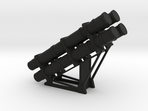 1:96 scale Harpoon Launcher - loaded in Black Premium Versatile Plastic