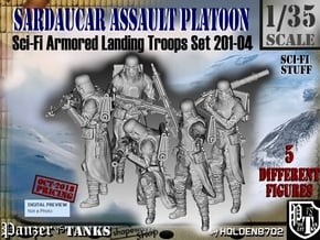 1/35 Sci-Fi Sardaucar Platoon Set 201-04 in Tan Fine Detail Plastic
