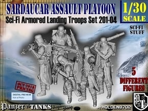 1/30 Sci-Fi Sardaucar Platoon Set 201-04 in Tan Fine Detail Plastic