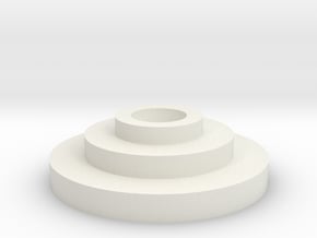 Inferno Code Disc in White Natural Versatile Plastic