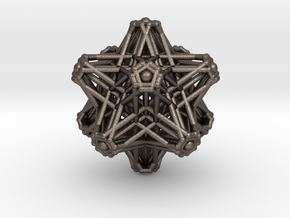 Hedron stars Nest in Polished Bronzed-Silver Steel