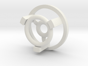 1" Arc Reactor Insert 2/3 in White Natural Versatile Plastic