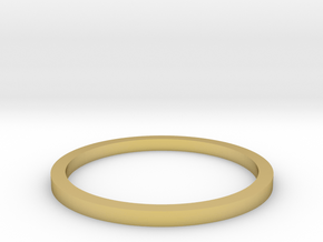 Ring Inside Diameter 13.4mm in Polished Brass
