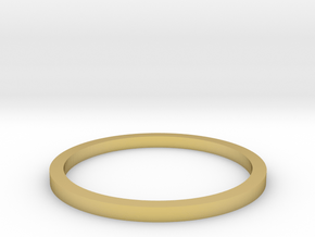 Ring Inside Diameter 13.7mm in Polished Brass