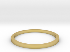 Ring Inside Diameter 14.0mm in Polished Brass