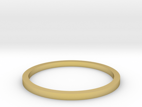 Ring Inside Diameter 14.4mm in Polished Brass