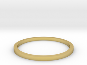 Ring Inside Diameter 14.7mm in Polished Brass