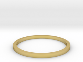 Ring Inside Diameter 15.0mm in Polished Brass