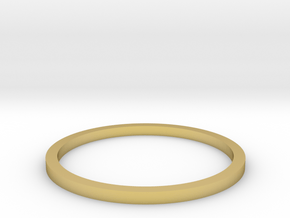 Ring Inside Diameter 15.4mm in Polished Brass