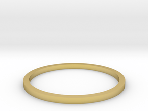Ring Inside Diameter 15.7mm in Polished Brass