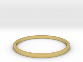 Ring Inside Diameter 16.0mm in Polished Brass