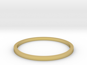Ring Inside Diameter 16.4mm in Polished Brass