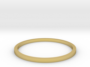 Ring Inside Diameter 16.7mm in Polished Brass