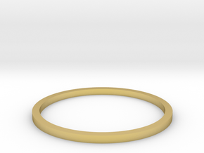 Ring Inside Diameter 17.4mm in Polished Brass