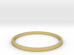 Ring Inside Diameter 17.7mm in Polished Brass