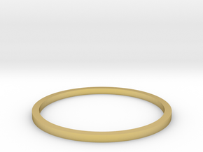 Ring Inside Diameter 18.0mm in Polished Brass