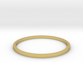 Ring Inside Diameter 18.4mm in Polished Brass