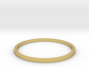 Ring Inside Diameter 18.7mm in Polished Brass