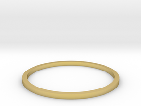 Ring Inside Diameter 19.0mm in Polished Brass