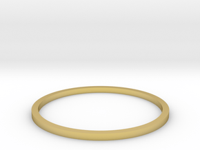 Ring Inside Diameter 19.4mm in Polished Brass
