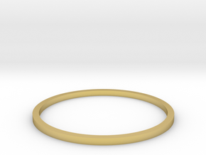 Ring Inside Diameter 20.0mm in Polished Brass