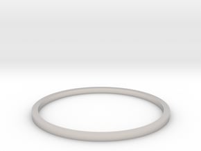 Ring Inside Diameter 20.4mm in Rhodium Plated Brass