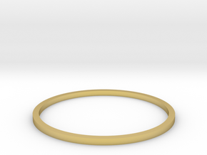 Ring Inside Diameter 21.4mm in Polished Brass
