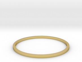 Ring Inside Diameter 21.7mm in Polished Brass