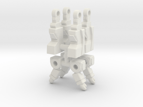 Soundwave Inchman Limbs in White Natural Versatile Plastic: Medium