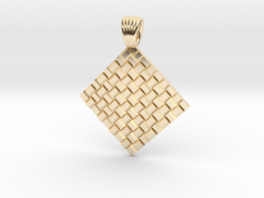 Braided Metal [pendant] in 14k Gold Plated Brass