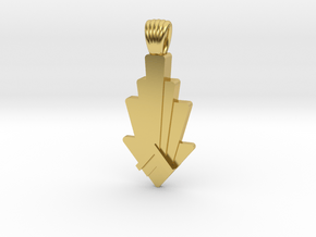 Up or down [pendant] in Polished Brass