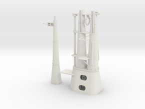 1/48 Balao Periscope Shears and Radar Mast in White Natural Versatile Plastic