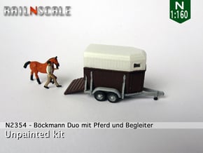 Böckmann Duo mit offener Klappe und Pferd (N) in Smooth Fine Detail Plastic