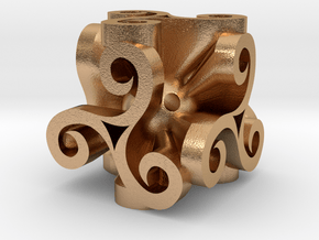 Triskell Cube in Natural Bronze