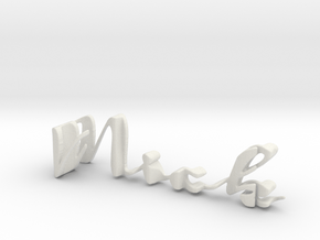 3dWordFlip: Nick/Emma in White Natural Versatile Plastic