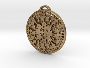 Paladin Class Medallion in Polished Gold Steel