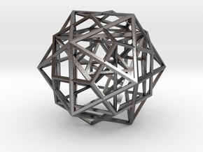 Nested Polyhedra, Medium in Polished Nickel Steel