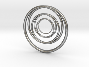 Linked Circle1 in Natural Silver