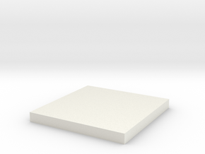 Inferno Square 90 in White Natural Versatile Plastic