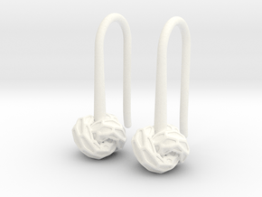 D-STRUCTURA S Earrings.   in White Processed Versatile Plastic