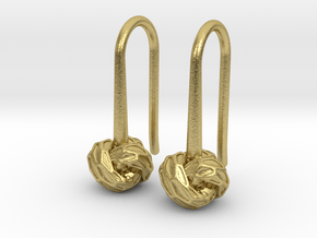 D-STRUCTURA S Earrings.   in Natural Brass